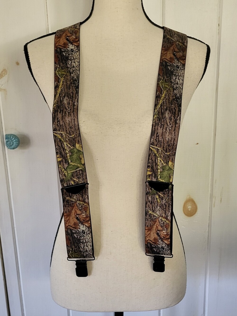 Mossy Oak Breakup Camoflage Pattern Suspenders X-Back